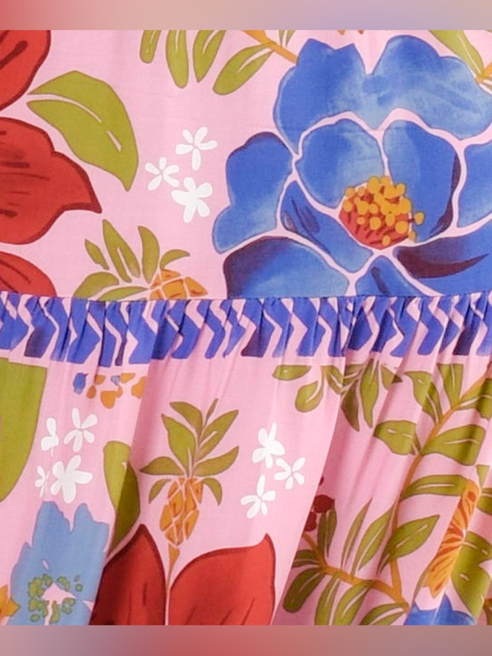 FARM RIO Florisbela Tiered Maxi Skirt Large - Picture 5 of 14
